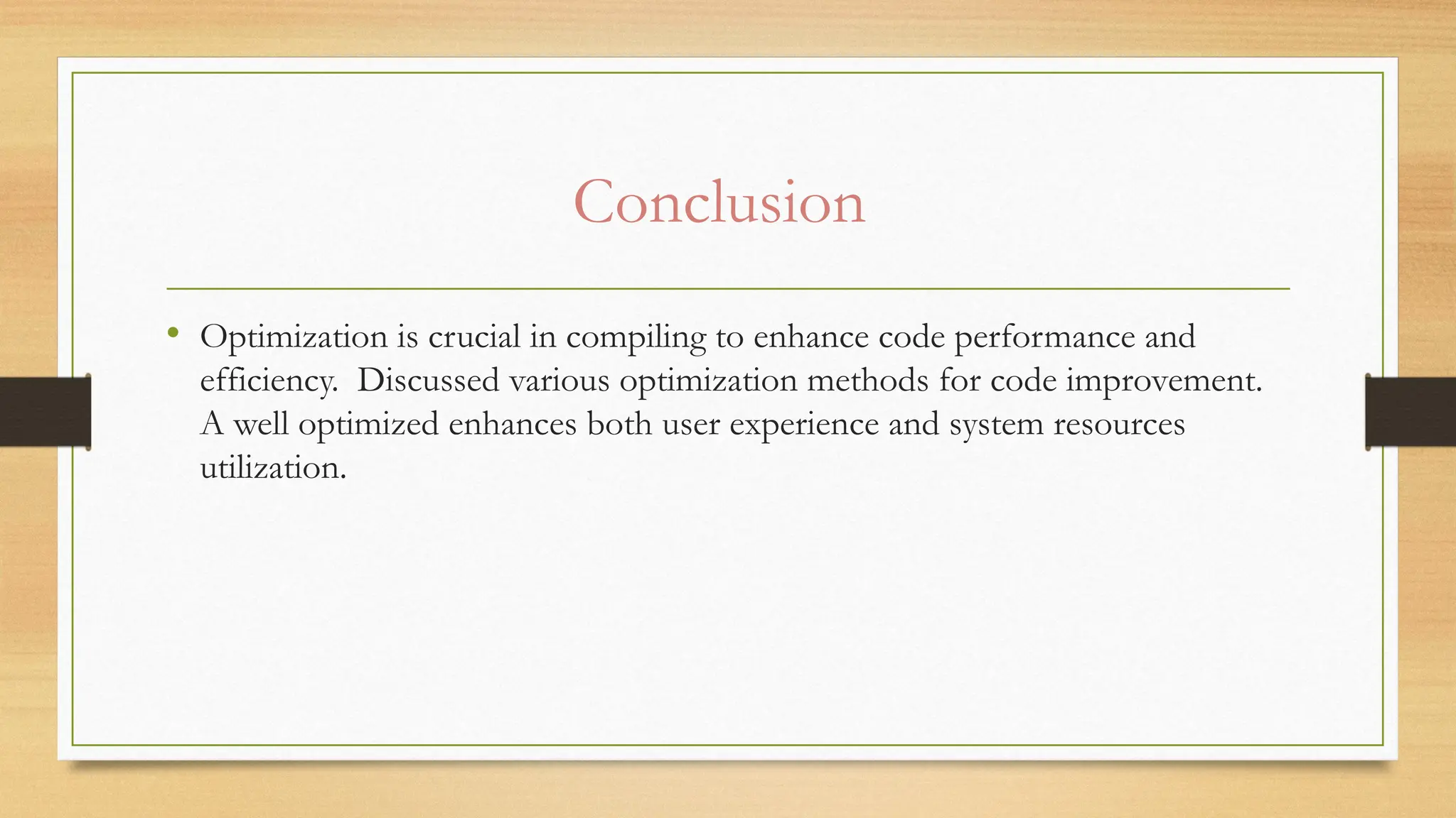 Fundamental principles of optimization and loop optimization techniques ...