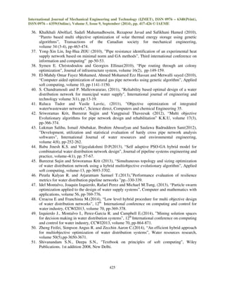 OPTIMIZATION TECHNIQUES FOR WATER SUPPLY NETWORK: A CRITICAL REVIEW | PDF