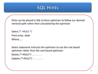 Query Optimization & How to interpret query execution plan | PPTX