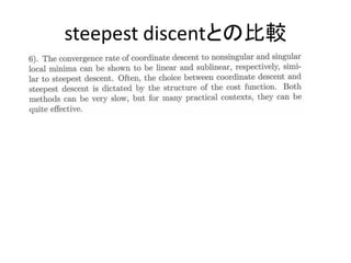 steepest discentとの比較
 