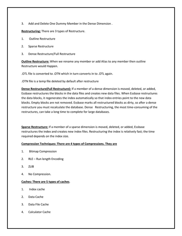 Optimization in essbase | DOCX