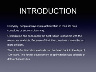 Optimization | PPT