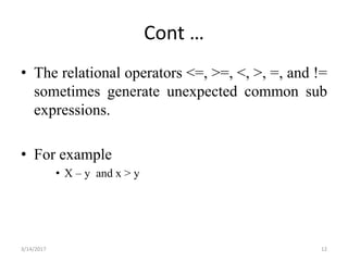 Optimization of basic blocks | PPTX