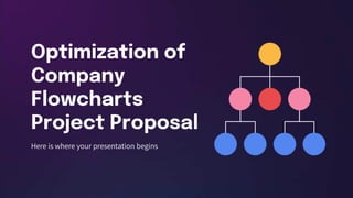 Optimization of
Company
Flowcharts
Project Proposal
Here is where your presentation begins
 