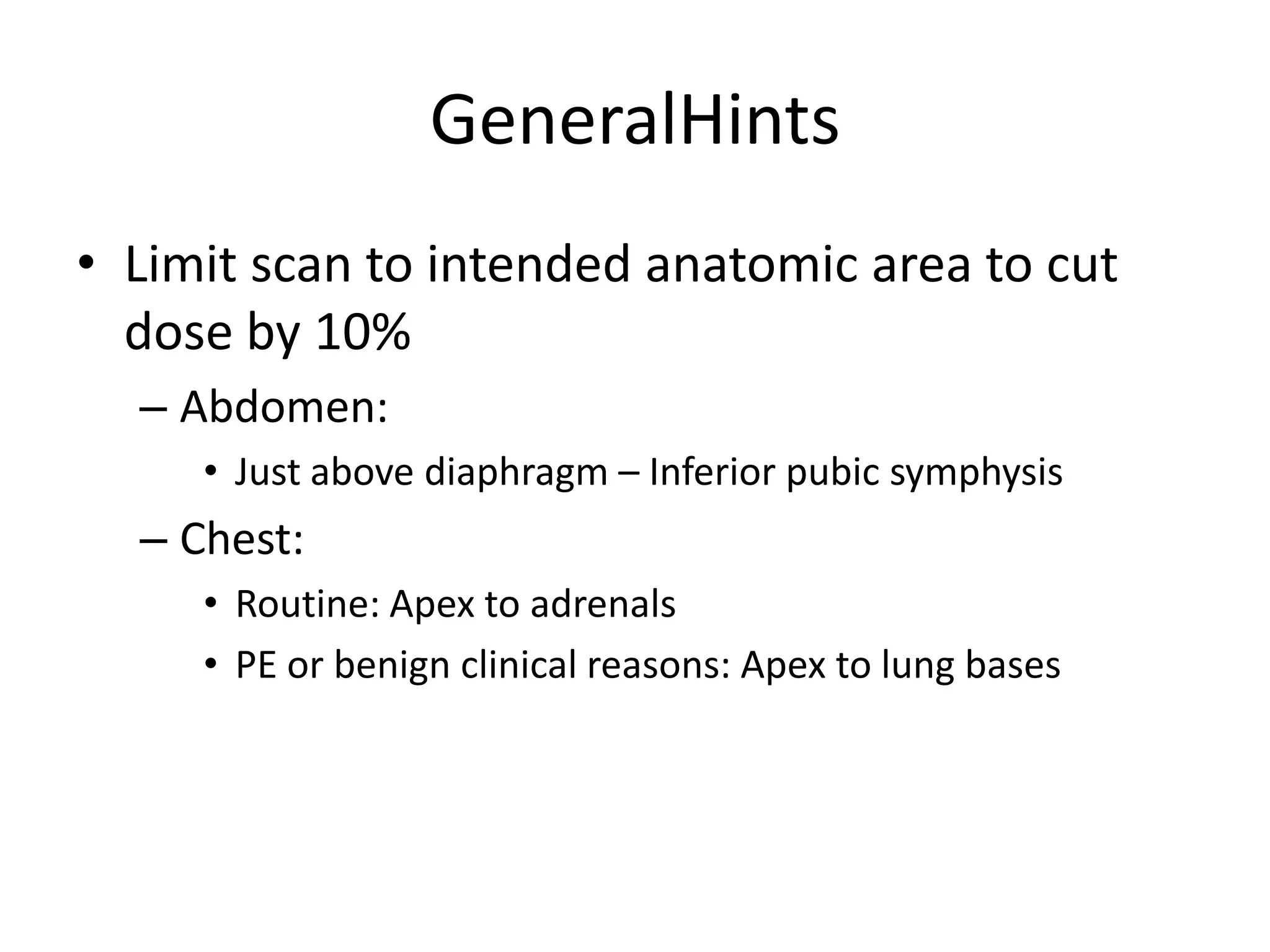 Optimization of ct scan protocol in acute abdomen 2003 revised aa | PPT