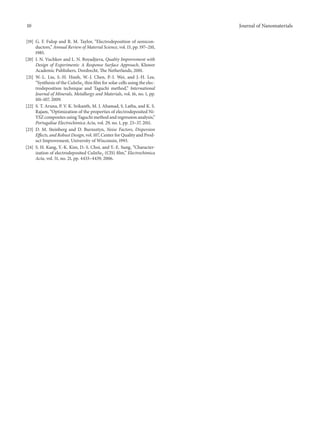 Optimization of electrodeposition parameters....jo n | PDF
