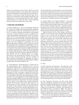 Optimization of electrodeposition parameters....jo n | PDF