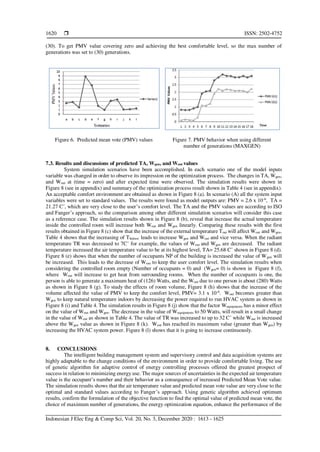 Optimization of energy consumption and thermal comfort for intelligent ...