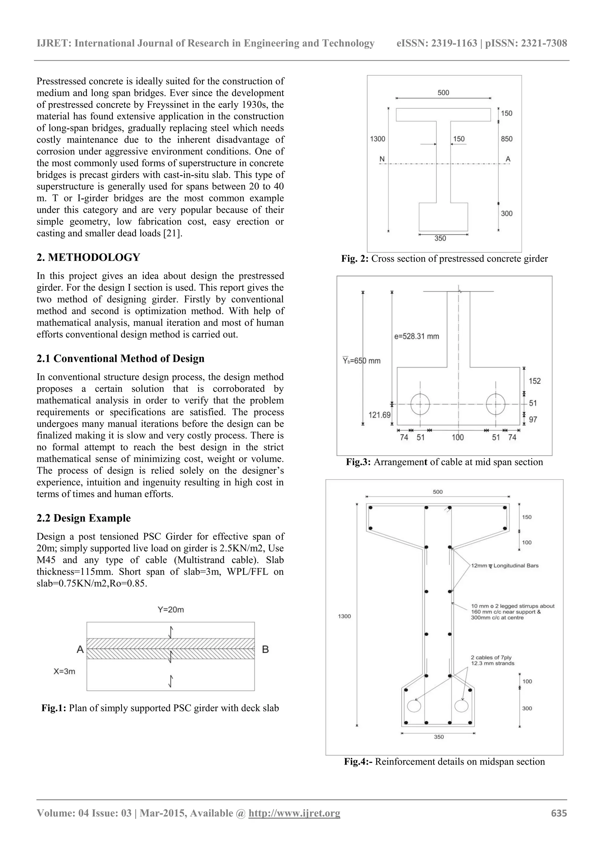Optimization of prestressed concrete girder | PDF