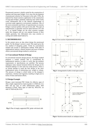 Optimization of prestressed concrete girder | PDF
