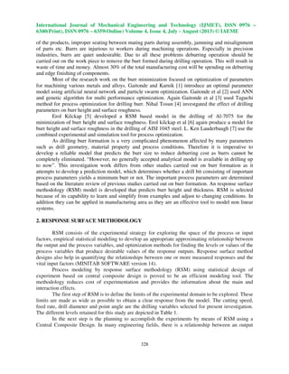 Optimization of process parameters in drilling of aisi 1015 steel for ...