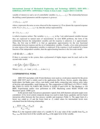 Optimization of process parameters in drilling of aisi 1015 steel for ...