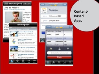 Content- Based Apps 