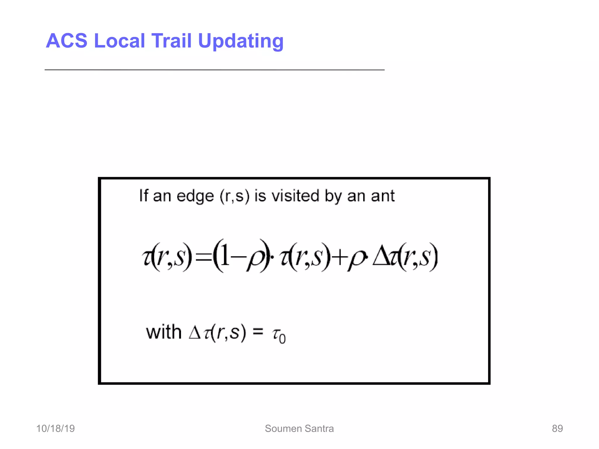 ACS Local Trail Updating
… similar to evaporation
89
10/18/19 Soumen Santra 89
 