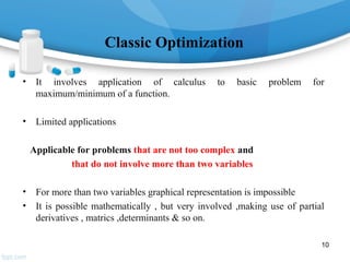 Optimization techniques | PPT