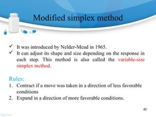 Optimization techniques | PPT