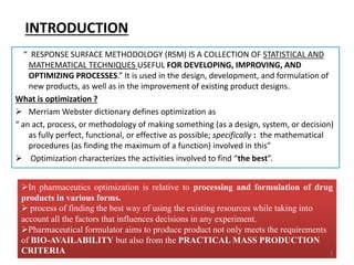 Optimization through statistical response surface methods | PDF