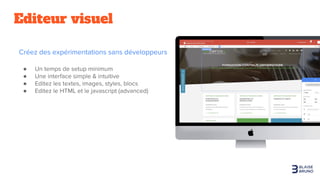 Editeur visuel
●
●
●
●
 