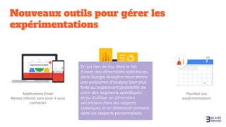 Nouveaux outils pour gérer les
expérimentations
 