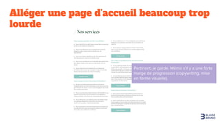 Alléger une page d’accueil beaucoup trop
lourde
 