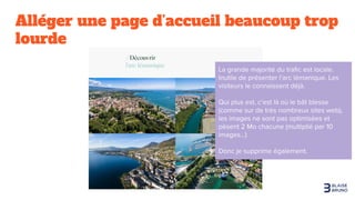 Alléger une page d’accueil beaucoup trop
lourde
 