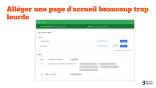Alléger une page d’accueil beaucoup trop
lourde
 