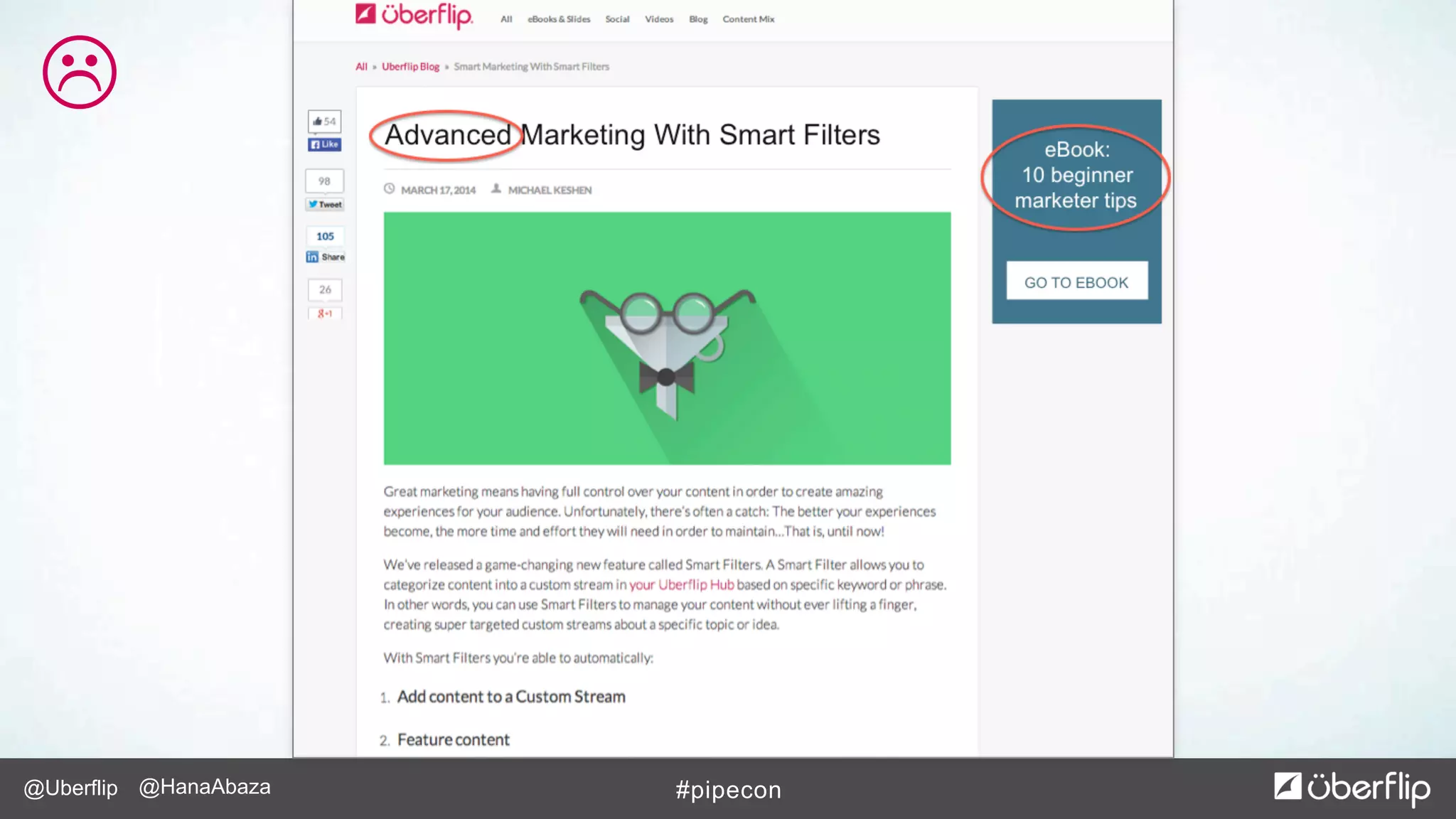 @Uberflip #pipecon@HanaAbaza
L
 