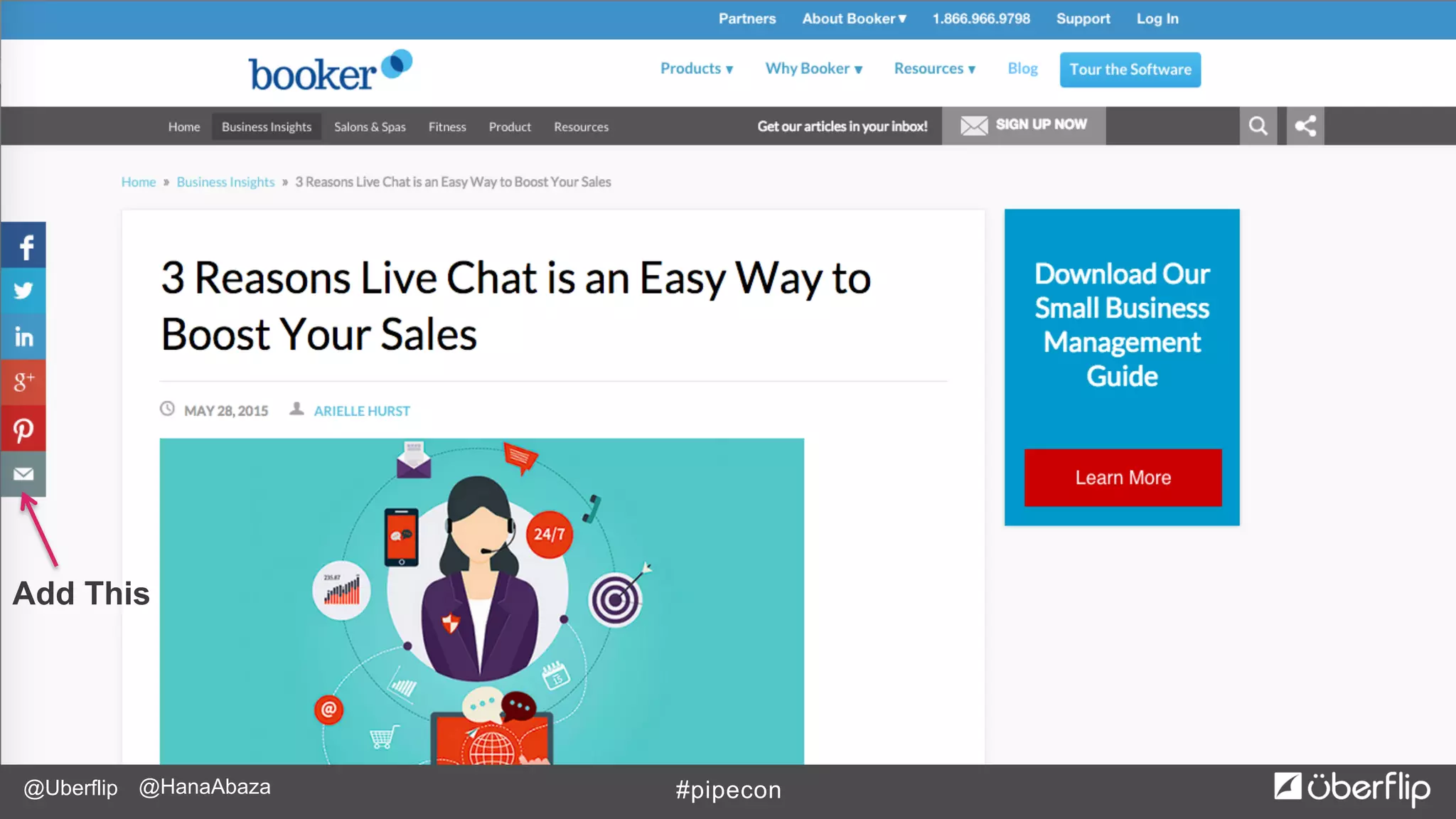 @Uberflip #pipecon@HanaAbaza
Add This
 