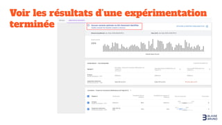Voir les résultats d’une expérimentation
terminée
 