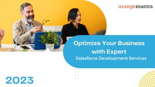 Optimize Your Business
with Expert
2023
Salesforce Development Services
 