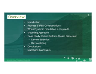 Heat Exchanger Tube Rupture Scenario Evaluation using Aspen HYSYS Dynamics  | PPT