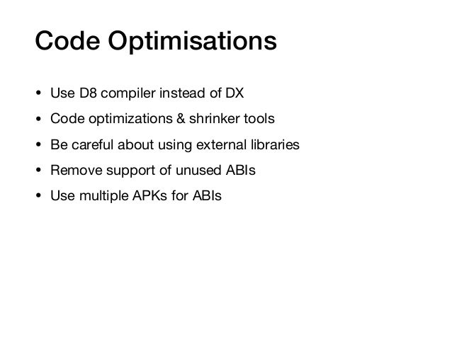 How Android To Apk Size Optimize How Android To Apk Size Optimize