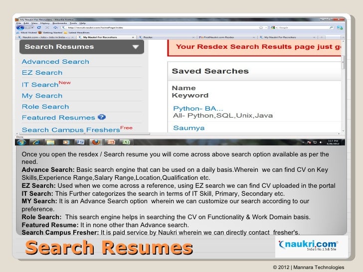 job search resumes