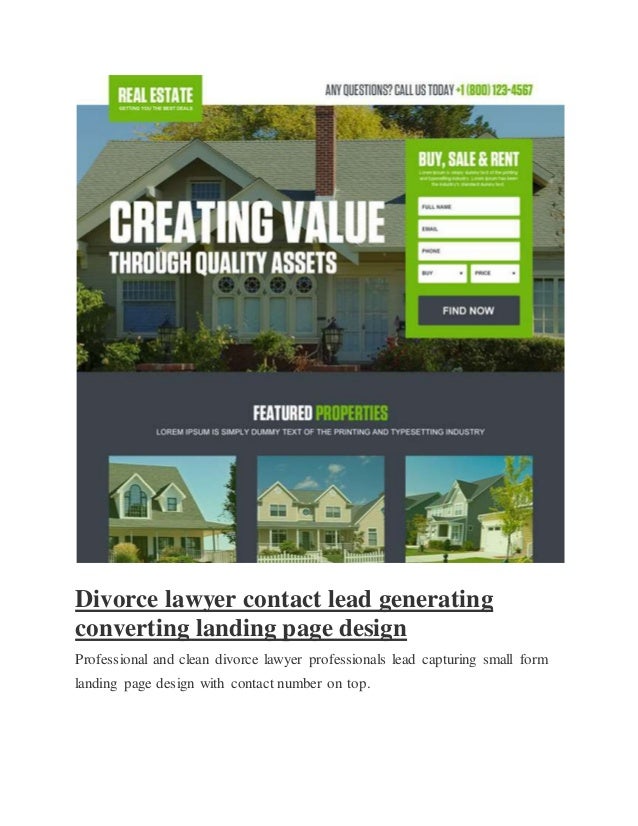 real estate landing page examples