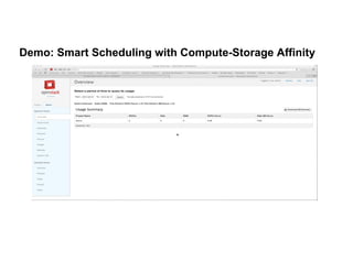 Demo: Smart Scheduling with Compute-Storage Affinity
 