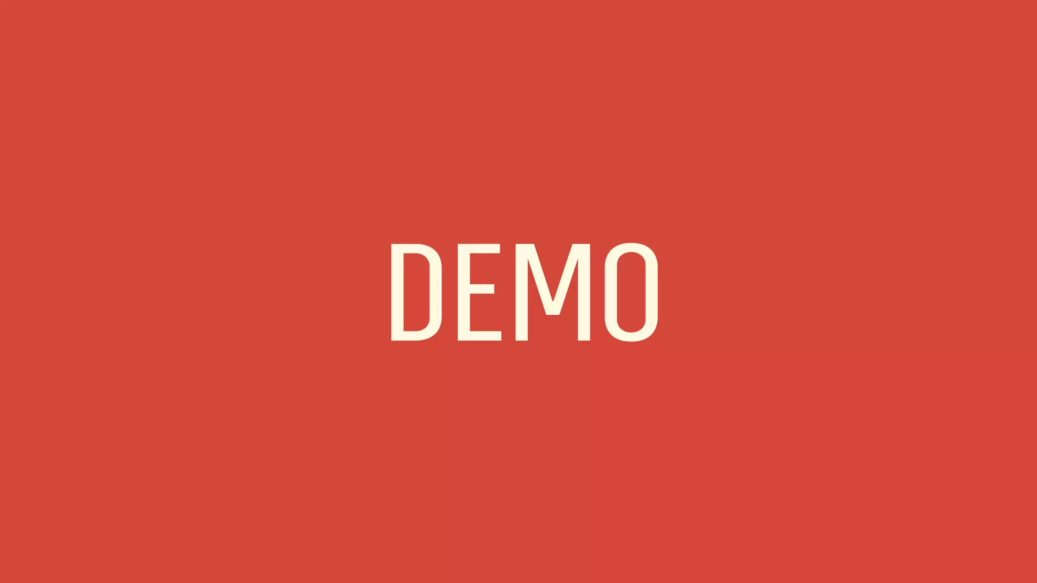 DEMO

 