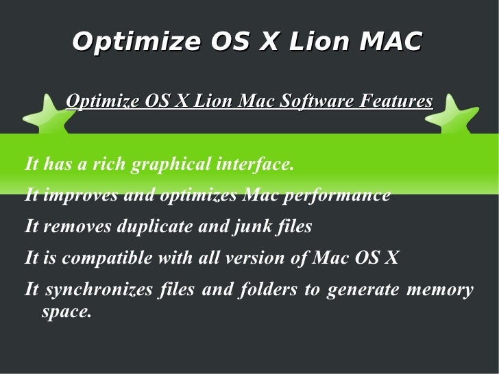 optimize mac performance