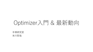 Optimizer?? & 
?Vо

 