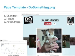 Page Template - DoSomething.org
1. Short text
2. Picture
3. Action/trigger
 