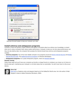 Optimize your computer for peak performance