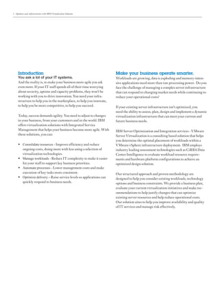 Optimize your infrastructure with IBM Virtualization Solutions | PDF