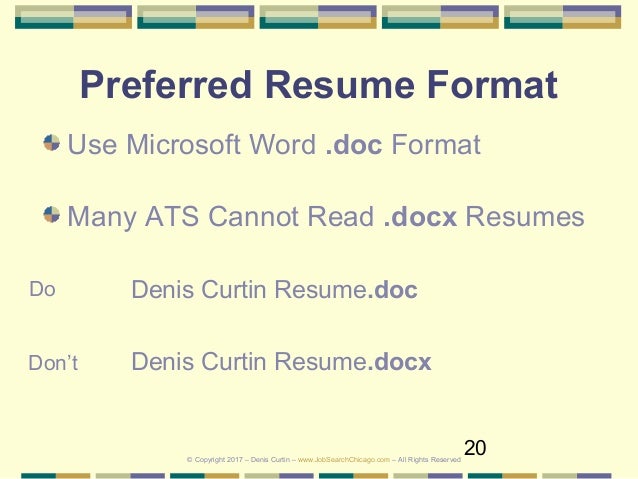 optimize your resume career renewal for applicant tracking resume applicant tracking system format