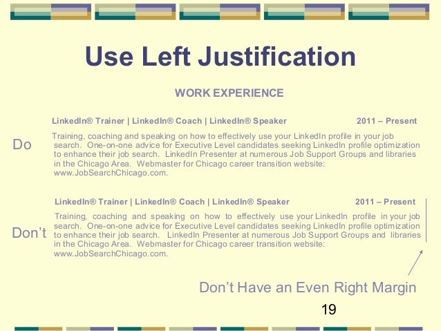 Resume justify or left align - Optimize Your Resume For Applicant Tracking Systems 19 638 