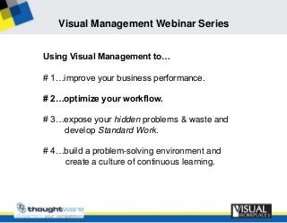 #2 PPT - Optimize Your Workflow using Visual Management | PPTX