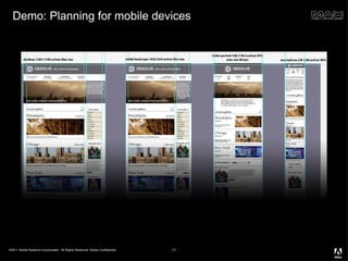 Demo: Planning for mobile devices 