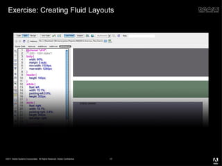 Exercise: Creating Fluid Layouts 