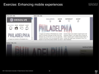 Exercise: Enhancing mobile experiences 