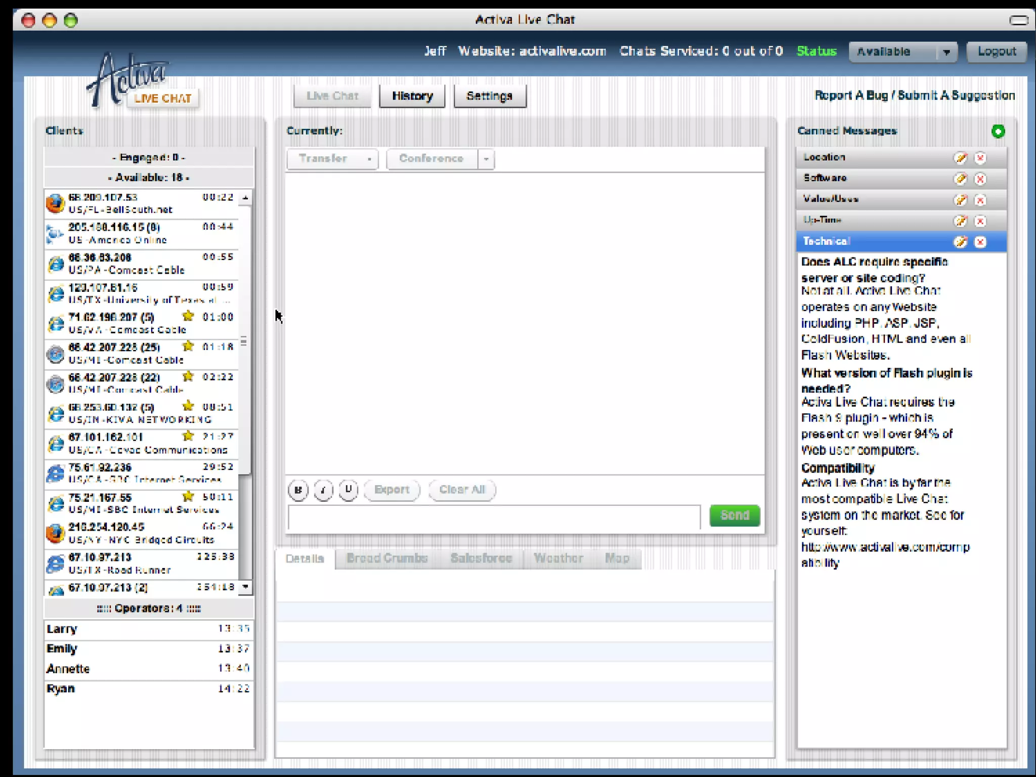 Aptiva Live Chat Screencast 