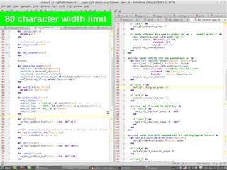 80 character width limit
 