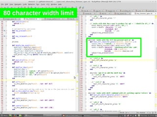 80 character width limit
 